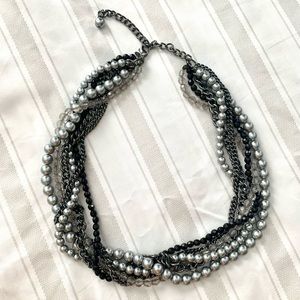 Premier Jewerly Black & Silver Necklace